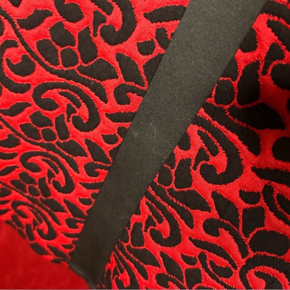 Christopher and Banks Elegant Red and Black Long Sleeve Dress Sz 14 - Picture 5 of 12